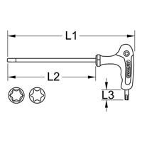 KS Tools 151.2756 Haakse schroevendraaier T 15 - thumbnail