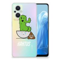 OPPO Reno8 Lite Telefoonhoesje met Naam Cactus Poo - thumbnail