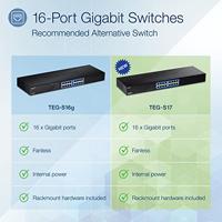 Switch Trendnet TEG-S17 Zwart - thumbnail