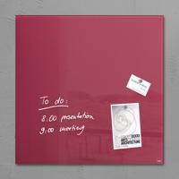 Sigel SI-GL272 Glasmagneetbord Artverum 480x480x15mm Bessenrood - thumbnail