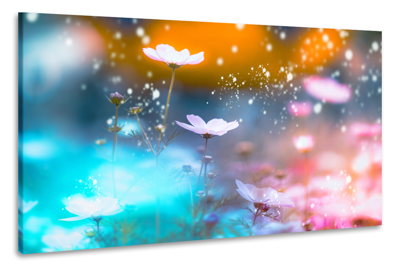 Schilderij - Magische bloemen, 2 maten, Premium print