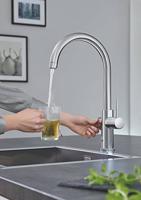Grohe Red 3-in-1 kokendwaterkraan met C-uitloop en combi boiler chroom - thumbnail