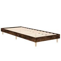 Bedframe zonder matras hout gerookt eikenkleurig 75x190 cm - thumbnail