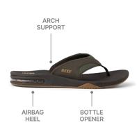 Reef Slippers Fanning RF002026BGM Bruin-42 maat 42 - thumbnail
