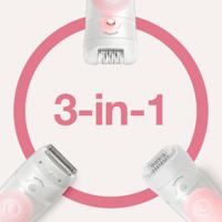 Braun Silk-épil 5 Silk-epil 5-620 Wet & Dry Roze, Wit 28 pincetten - thumbnail