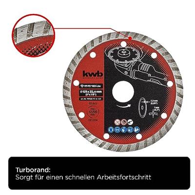 Diamantschijf cutfix red 125x22 mm KWB - Kwb