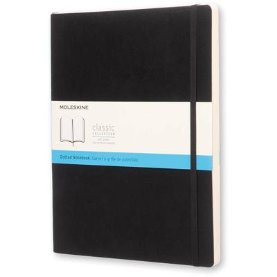 Moleskine notitieboek, ft 19 x 25 cm, puntraster, soepele cover, 192 blad, zwart
