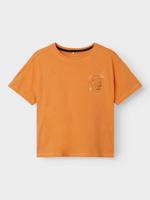 Name it zomer shirt jongens - oranje - boxy fit - Nkmpjayo - thumbnail