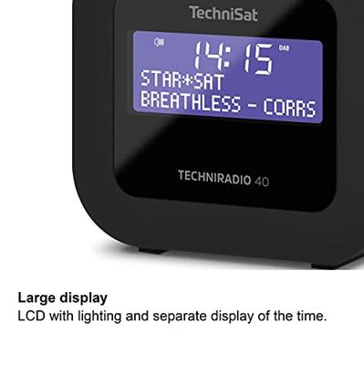 TechniSat Techniradio 40 Wekker radio Zwart