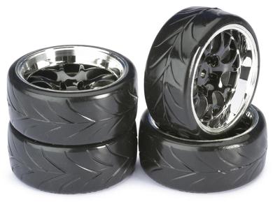 Absima drift banden Type A - Zwart/Chrome