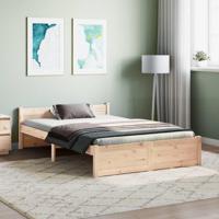 Bedframe zonder matras massief hout 120x200 cm - thumbnail