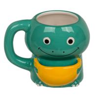 OOTB Mok dino met koekvakje 15x9x12cm 450ml - thumbnail