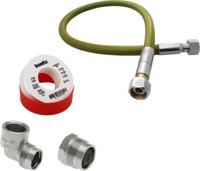 Bonfix Fornuis keuken kookplaat gas aansluitpakket - Gas slang 100cm - thumbnail