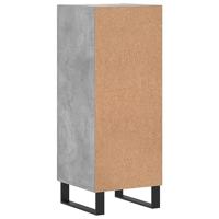 Dressoir 34,5x34x90 cm bewerkt hout betongrijs - thumbnail