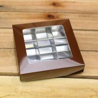 Bonbon doosjes - Chocolade doosje - Chocoladebruin 186 basic - 24 stuks - thumbnail