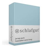 Schlafgut Schlafgut Pure Jersey Boxspring Hoeslaken M - 120x200 - 130x220 536 Blue Light - thumbnail