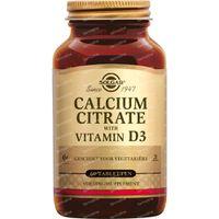 Solgar Calcium Citraat met Vitamine D3 Tabletten - thumbnail