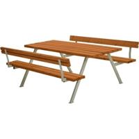 Picknicktafel Tuin Alpha Teak 2 Rugleuningen - thumbnail