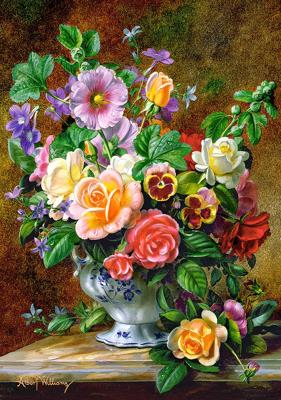 Selecta Castorland legpuzzel flowers in a vase, 500st.