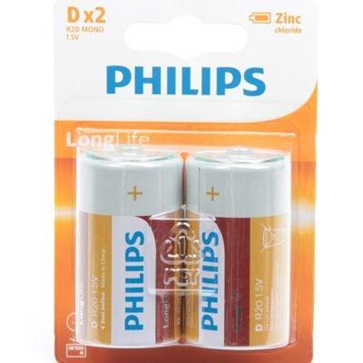 Philips Philips Longlife grote staaf R20 D bl.a2 3111015 Philips Philips Longlife grote staaf R20 D bl.a2 3111015