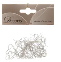 Kerstbalhaakjes 50 in zakje 4cm zilver - thumbnail