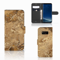 Samsung Galaxy S8 Bookcase Marmer Creme - thumbnail