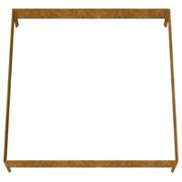 VidaXL Plantenbak verhoogd 100x100x26 cm cortenstaal - thumbnail