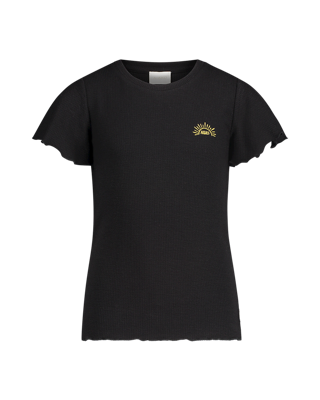 AI&KO Meisjes t-shirt - Rila - Zwart