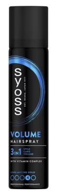 Syoss Volume Hair Spray 3in1 Hold 4 Mini Syoss Volume Hair Spray 3in1 Hold 4 Mini