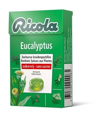 Ricola Kruidenpastilles Eucalyptus Suikervrij