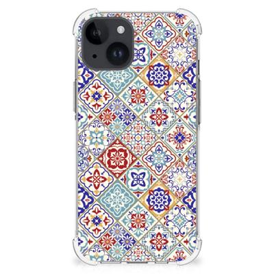 iPhone 15 Plus Anti-Shock Hoesje Tiles Color iPhone 15 Plus Anti-Shock Hoesje Tiles Color