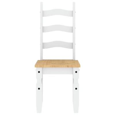 Eetkamerstoelen 2 st Corona 42x47x107 cm grenenhout wit Eetkamerstoelen 2 st Corona 42x47x107 cm grenenhout wit