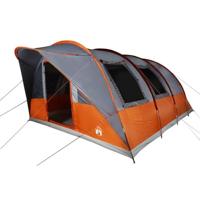 VidaXL Tunneltent 5-persoons waterdicht grijs en oranje - thumbnail