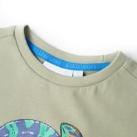 Kindershirt met korte mouwen 92 lichtkakikleurig - thumbnail