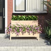 Plantenbak 110x84x75 cm massief grenenhout - thumbnail