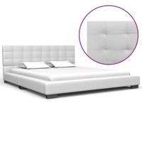 vidaXL Bedframe kunstleer wit 140x200 cm - thumbnail