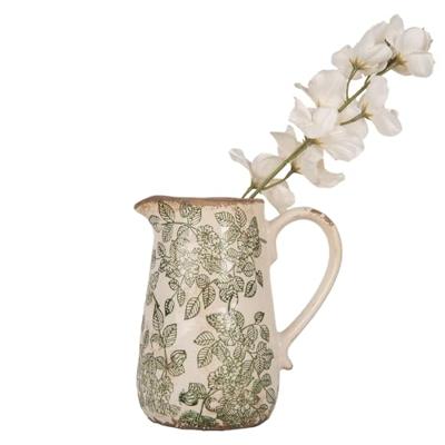 Clayre & Eef Deco kan beige 16x12x18cm