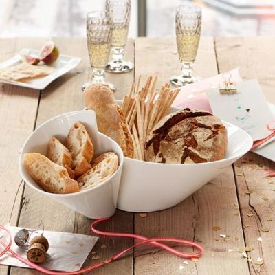 Villeroy & Boch New Wave Dubbele schaal 49 x 27 cm Villeroy & Boch New Wave Dubbele schaal 49 x 27 cm