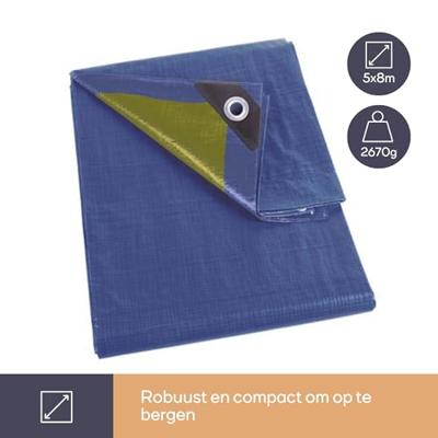 Dekzeil blauw/groen standaard 5 x 8 m Velleman - Velleman Dekzeil blauw/groen standaard 5 x 8 m Velleman - Velleman