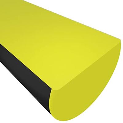 VidaXL Hoekbeschermer 4x3x100 cm pu geel en zwart