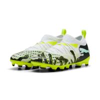 PUMA Future 9 Match Creativity Gras / Kunstgras Voetbalschoenen (MG) Kids Wit Groen Zwart - thumbnail