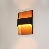 Artdelight Wandlamp Dallas zwart koper - thumbnail