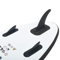 VidaXL Stand up paddleboardset opblaasbaar zwart en wit - thumbnail