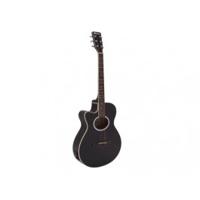 DIMAVERY AW-400 Western Guitar LH, black - thumbnail