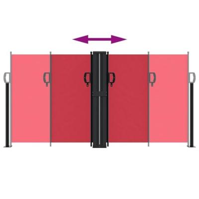 VidaXL Windscherm uittrekbaar 120x1000 cm rood VidaXL Windscherm uittrekbaar 120x1000 cm rood