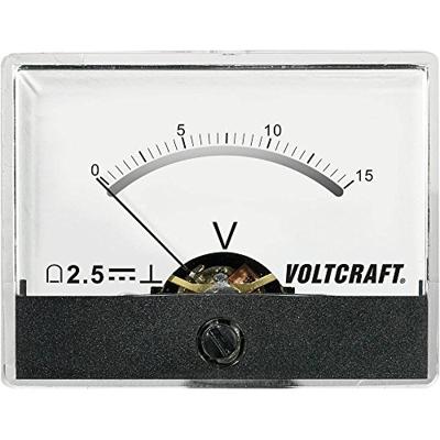 VOLTCRAFT AM-60X46/15V/DC AM-60X46/15V/DC Inbouwmeter AM-60X46/15 V/DC 15 V Draaispoel VOLTCRAFT AM-60X46/15V/DC AM-60X46/15V/DC Inbouwmeter AM-60X46/15 V/DC 15 V Draaispoel