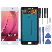 LCD-scherm en digitizer volledige montage (OLED-materiaal) voor Galaxy C7 Pro/C7010 (wit) - thumbnail