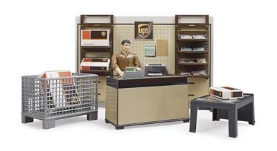 bruder bworld UPS Parcel Shop speelfiguur bruder bworld UPS Parcel Shop speelfiguur