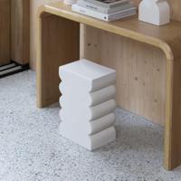 Zuiver Krukje/Bijzettafel 'Curves' 30 x 21cm, kleur Beige - thumbnail