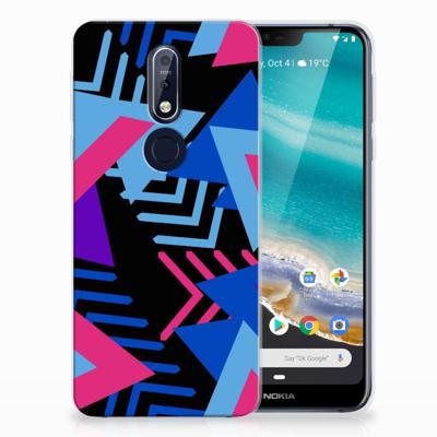 Nokia 7.1 | TPU Hoesje | Funky Triangle Nokia 7.1 | TPU Hoesje | Funky Triangle